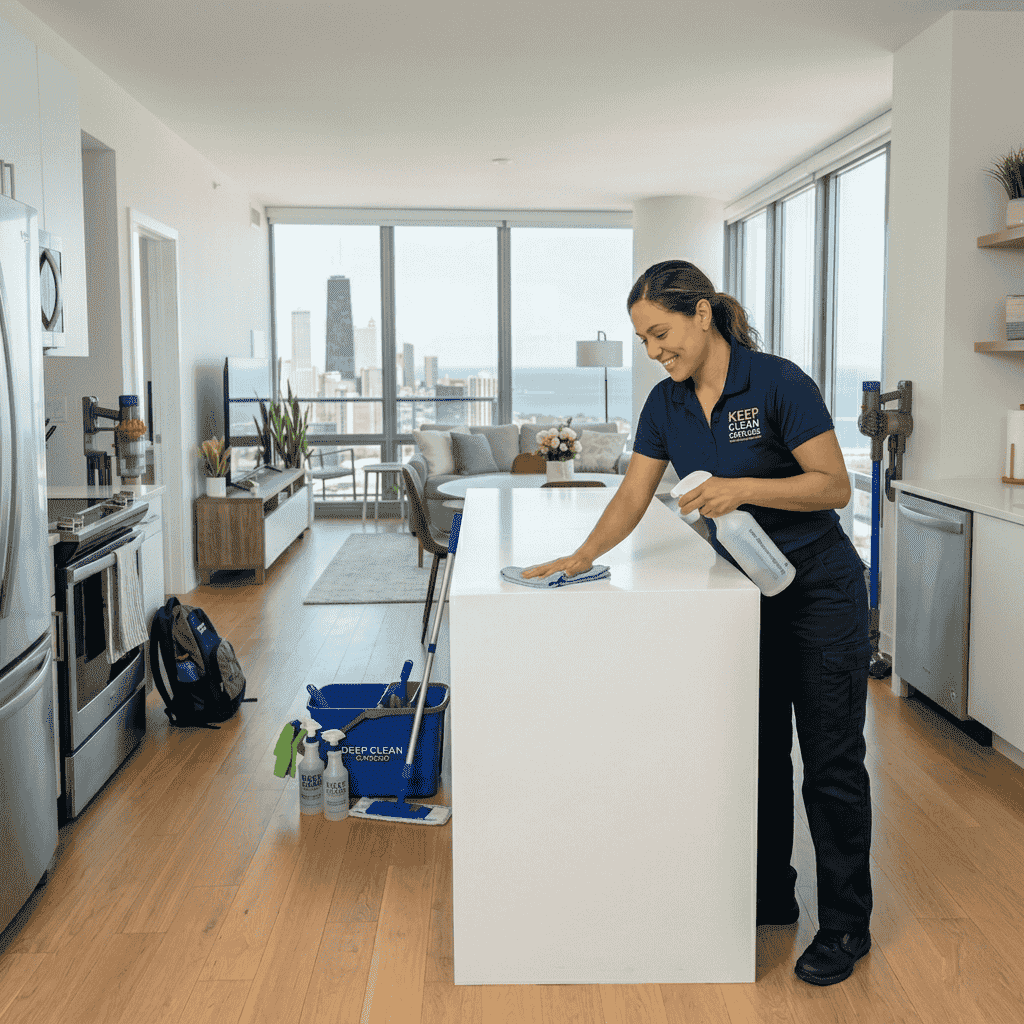 Expert home deep cleaning in Chicago ensuring hygienic living spaces
