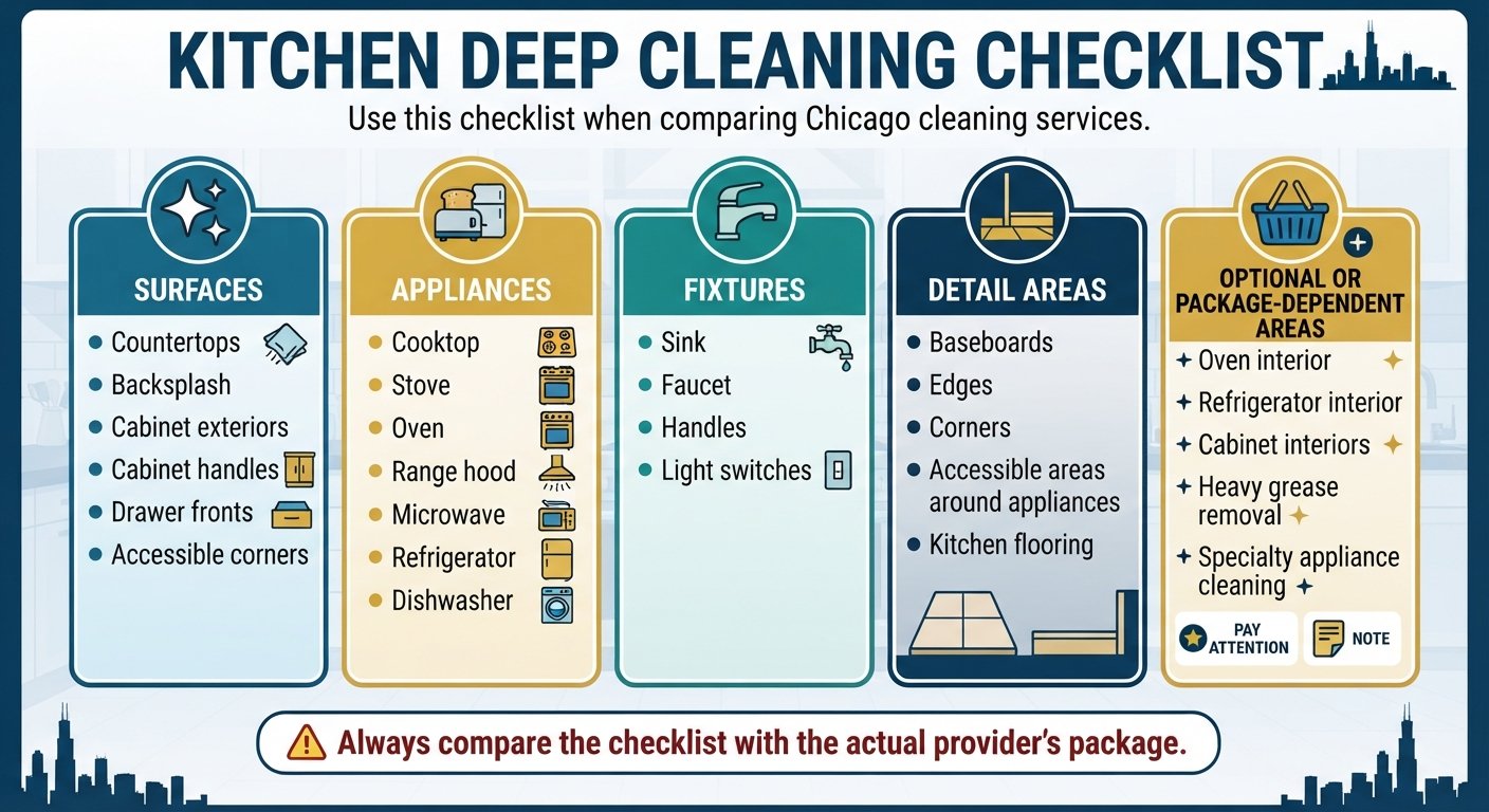 Deep Kitchen Cleaning Checklist