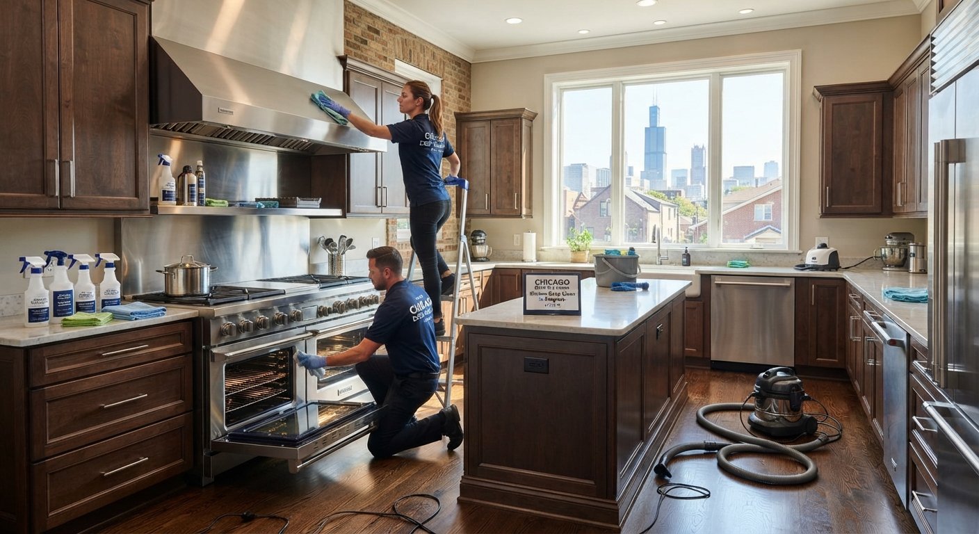 Professional Doing Kitchen Deep Cleaning in Chicago