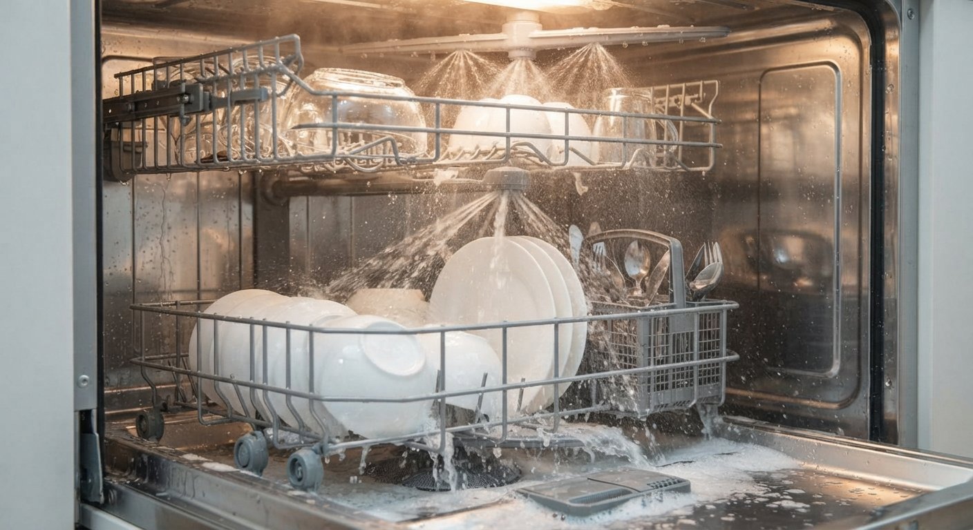 How do you clean dishwasher