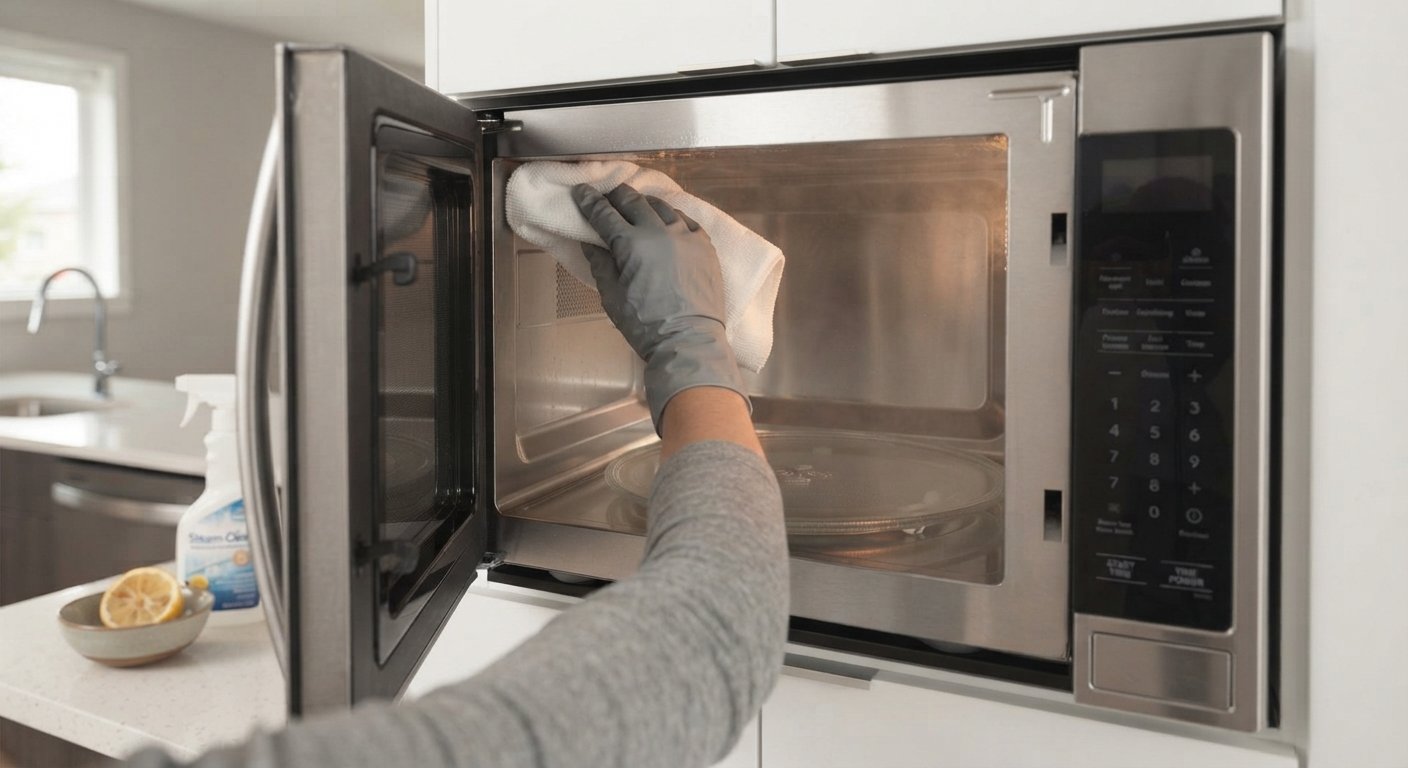 How to Clean a Microwave interior & exterior